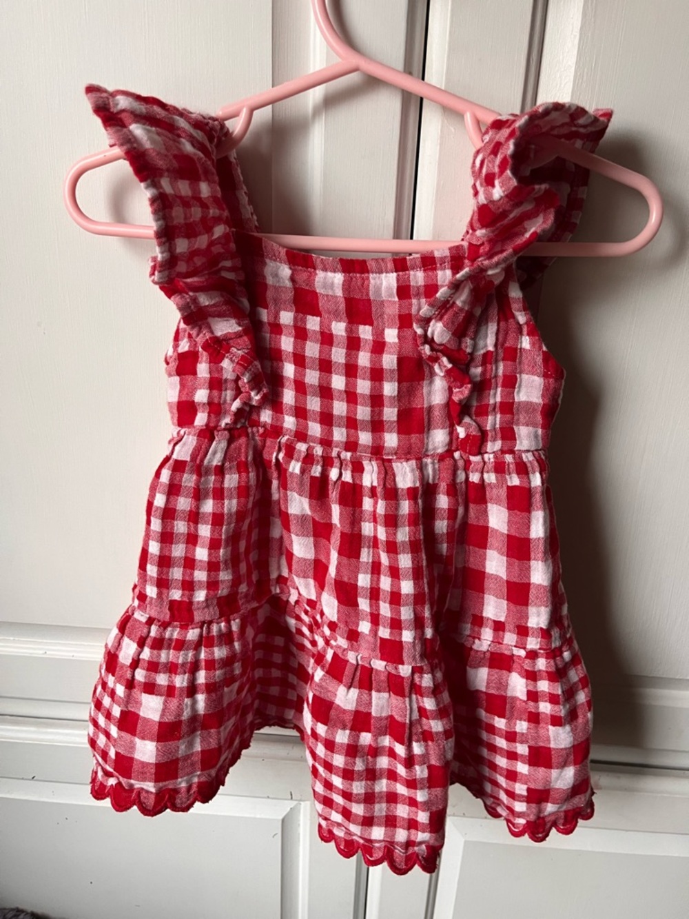 Old Navy Red and White Gingham Sundress